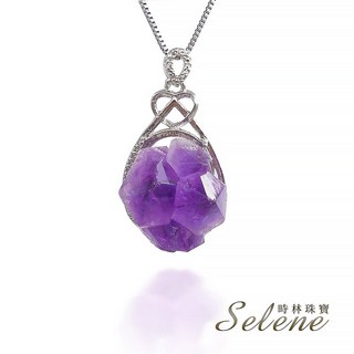 鑫運來 紫水晶原礦造型項鍊