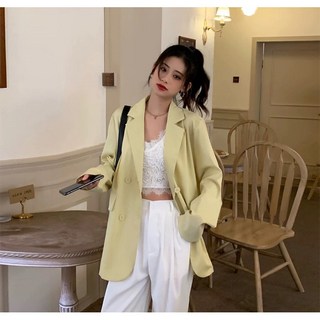 韓版春季新款百搭西裝外套 - 寬鬆顯瘦時尚女裝