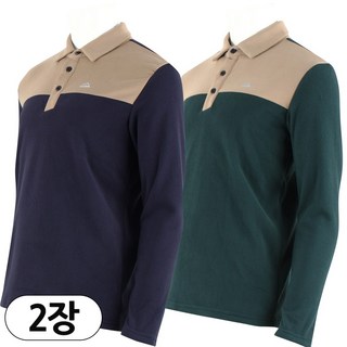 2장 [더빅보스] 겨울 남성 MT 플리스 카라 긴팔 티셔츠 _ 폴라폴리스 가볍고 따뜻한 일상복 근무복 등산복 아웃도어 기모안감 B2315