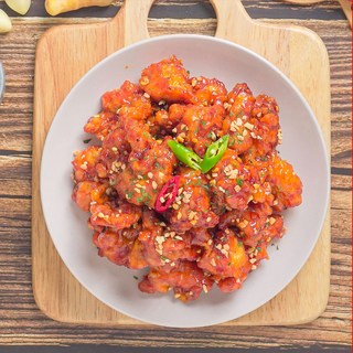 지역주민추천속초닭강정 6시내고향방영명품맛집, 1000g, 1개, 순살매콤맛