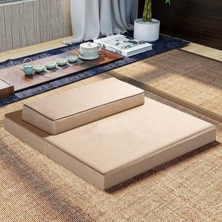 명상 방석 매트 108배 쿠션 예배 접이식 가부좌 좌식, 오프화이트 무지