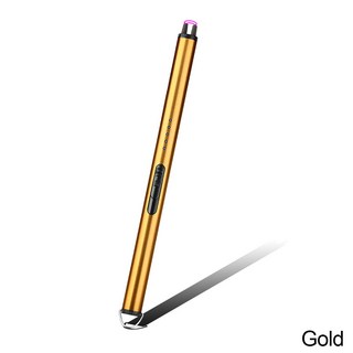 연료 주유 전기 라이터 주방 라이터 USB 전기 스토브 방풍 점화기 LED 주변 장치 Flameless 촛불 특이한, 06 금, 1개