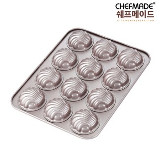 쉐프메이드 조개틀 조가비팬 마들렌팬 쉘마들렌 12구, 1개