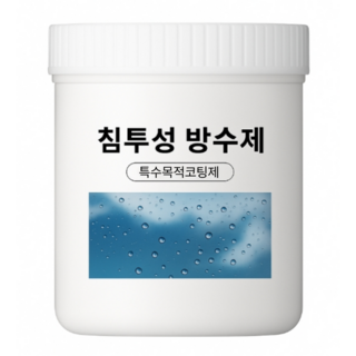 바다봄 투명 침투형 방수제 욕실 옥상 외벽 바닥, 1세트