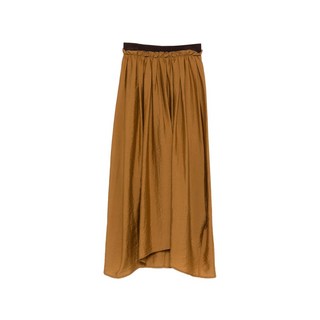 텔라 개더 집업 스커트