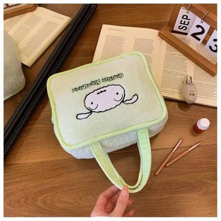蠟筆小新方形手提包 零錢包 收納包 首飾包 耳機包 旅行隨身包