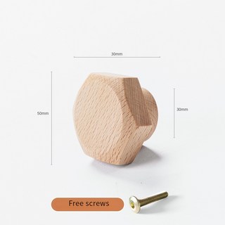 新中式木製家具拉手 櫥櫃抽屜衣櫃把手 木製廚房門拉手 家具五金, 1個, A3