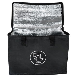 Xilla 保溫袋 機車前踏板保溫箱 外送保溫箱 保冷保溫袋 (冷熱兩用，三層加厚), 40cm x 20cm x 29cm,經典黑