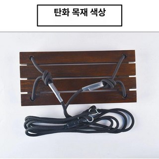 야외 그네 정원 발코니 벤치 인테리어 전원주택 마당, 탄화목색+후크+확장 나사