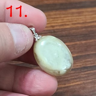 黃金鋰雲母蛋面吊墜 天然水晶玉石飾品, NO.12