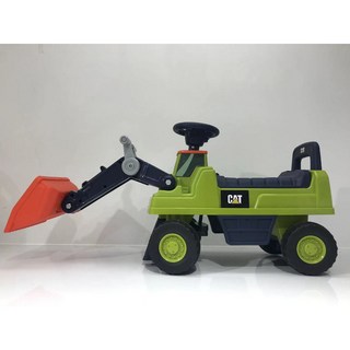 淘氣寶貝 兒童滑行車 扭扭車 1669新品大號 挖掘機 帶音樂燈光 可坐可騎, 堆土機 綠色, 1個