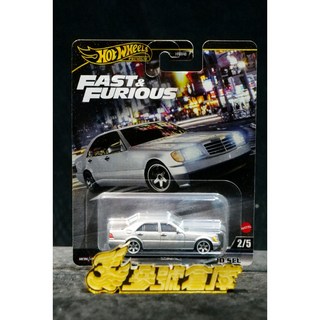 風火輪 Hot Wheels 玩命關頭 Mercedes-Benz 賓士 500 SEL HRT94 合金模型車, 1個