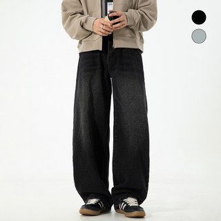 HANYO 와이드 빈티지 워싱 벌룬 루즈핏 데님 팬츠 청바지