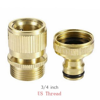 정원 호스 퀵 커넥터 단단한 황동 표준 급수 피팅 스레드 쉬운 연결 없음 1 암 및, [05] 3I4 01 US, 1개