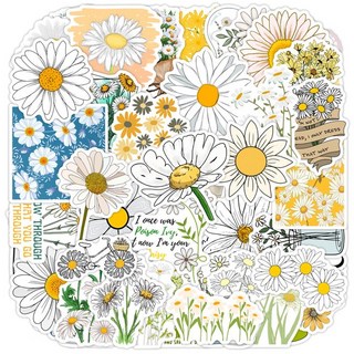 데이지 꽃 스티커 세트 플라워 꾸미기 식물 다꾸, 52장/1세트