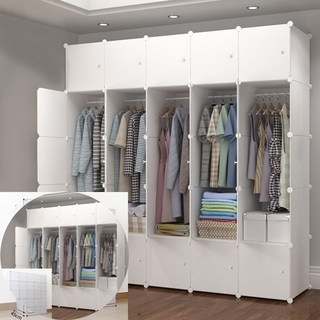 화이트 옷장 183cm 25칸 1인옷장