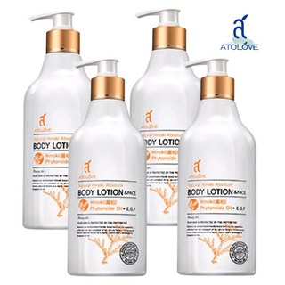 피톤치드 아토러브 편백 바디로션 가려운피부 민감성 각질 여드름 피부진정 건성 보습제로션세트, 500ml, 4개