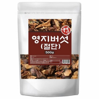 국내산 영지버섯 절단 자연산 야생 영지 버섯 차 절편 물 실속형 500g