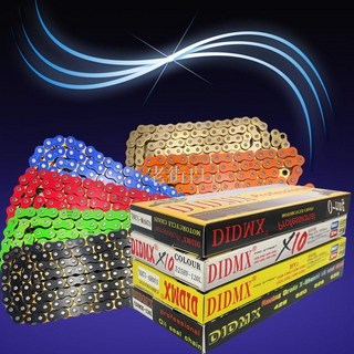 DIDMX摩托車428 520 525 530油封鏈條彩色鏈條CB400鏈條, 1個, 超級硬高鋼428-136節,加硬非油封鏈條(本色)