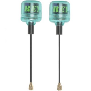 2개 Osprey 28dBi 99 방사 효율 58GHz LHCP RPSMA 안테나 40mm IPEX UFL RC FPV 무선 HD 레이싱 드론 쿼드콥터 블루