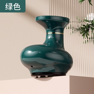 電動走罐刮痧儀器充電儀疏通經絡刷按摩拔罐通用溫控可調電加熱, 新款(拔罐+走罐)送精油穴位圖, 綠色
