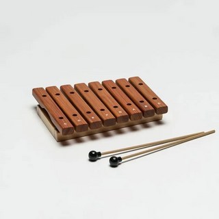 HAOSEN豪聲樂器 台灣製桌上小木琴 多款可選 兒童音樂 打擊樂器 木琴, 1個, 8音-原木色