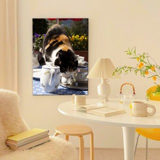 더아트컴퍼니 일본 감성 빈티지 여행 풍경 이자카야 일식당 인테리어 포스터 46종 [1번~15번], 5. 고양이