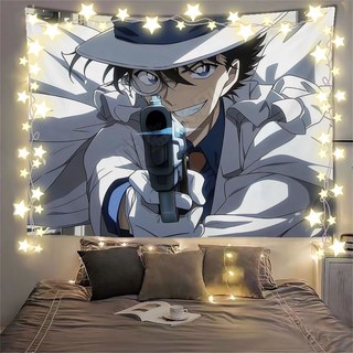 動漫背景布 掛布 動漫學生寢室宿舍海報裝飾背景布二次元房間床頭掛布墻紙 房間裝飾布, 【怪盜基德】11,迷你35*50厘米【收藏送安裝包】