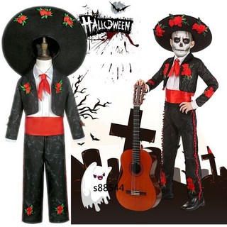 HF2(5-C) 墨西哥亡靈節 骷髏演出服 萬聖節 派對 變裝