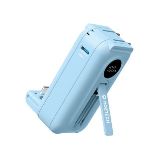 MOZTECH 太空艙 多功能口袋 行動電源 迷你 直插式 萬能充, 海東藍,Type-C款