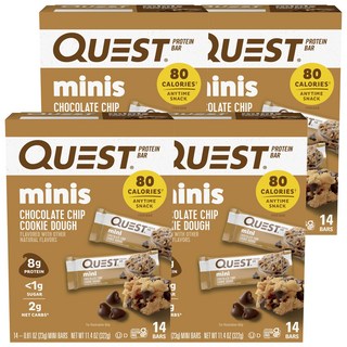 QUEST NUTRITION 高蛋白能量棒, 巧克力曲奇口味, 322g, 4盒