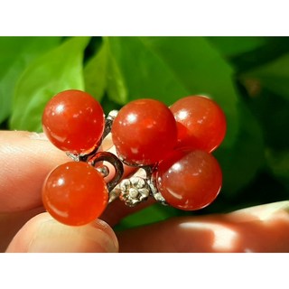 韓國 精品 設計款 南紅瑪瑙 錫*銀戒指 國際戒圍12 戒指內直徑17.5mm戒圍可微調