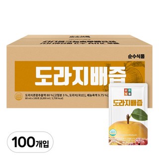 순수식품 도라지배즙, 80ml, 100개