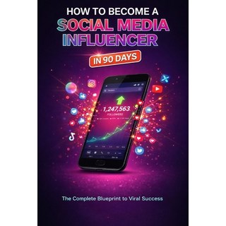 (英文圖書)How to Become a Social Media Influencer in 90 Days 平裝版, Independently Published, 英文