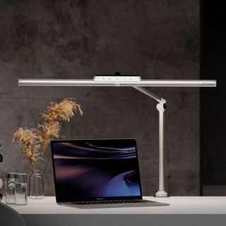 디트렌드 루미나 와이드 LED 책상 스탠드 GFDA5-2401000K, 새틴실버