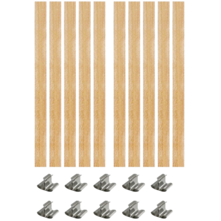 무드리빙 소이 우드 캔들 나무 심지, 10개