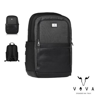 【VOVA】義大利沃汎凱撒系列後背包 VA129S06BK 輕盈耐磨 多隔層設計 時尚百搭