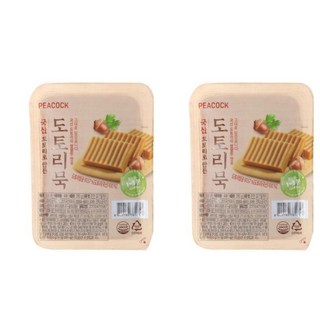 피코크 탱탱한 식감 통통 튀는 국산 도토리묵 350g 냉장, 2개, 2개