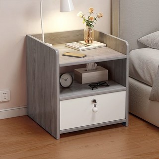 루나글램 원목 거실 소파 2단 협탁, 1개, 그레이