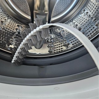 이븐스 구석구석 에어컨 세탁기 틈새 청소솔 브러쉬, 1개, 그린/그레이