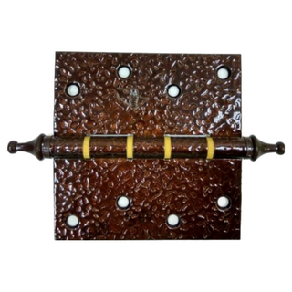 烤漆雕花鉸鏈 (2片) 王冠頭後鈕 活頁 附螺絲 一般木門適用, 1個