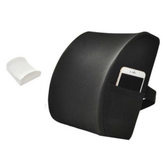 허리요추받침 사무실 등받이쿠션 UC-0047, 그레이