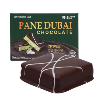 파네 두바이 초콜릿 카다이프 피스타치오 프리미엄 초콜렛, 6개, 50g