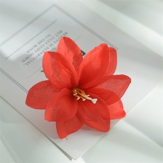 嗨購 L 8釐米仿真小百合 絹布假花 DIY手工髮飾 服裝配花裝飾, 7, 1個