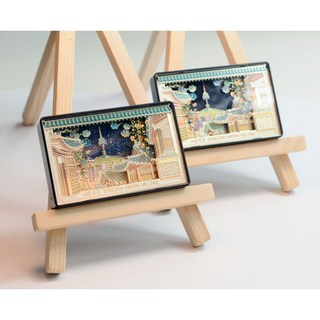 [자체제작]입체마그넷 서울여행 북촌한옥마을 한옥마을 한옥 자석 예쁜마그넷 선물용 기념품 외국인선물, 1. 북촌한옥마을_네이비배경