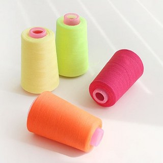 자투리 40수2합4000m재봉사 택1, 40수2합4000m재봉사 형광옐로우, 1개