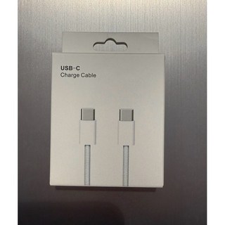 雙Type-C 60W快充線 編織充電線 適用於iPhone iPad 台灣現貨盒裝, 1個, 1m, 白