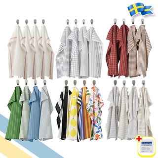 이케아 주방 다용도 핸드타올 키친 크로스 행주 손수건 with alcohol swap, 1세트