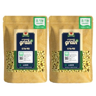 파인드네이처 국산 유기농 백태 25년산 햇 콩 백태 1kg, 2개