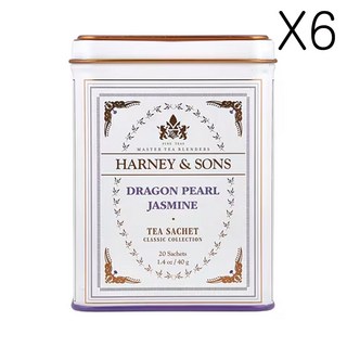하니앤손즈 Fine Teas 드래곤 펄 자스민 20티백 40 g(1.4oz), 40g, 20개입, 6개
